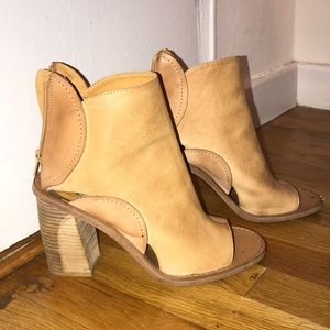 Free People Leather Heeled Sandal